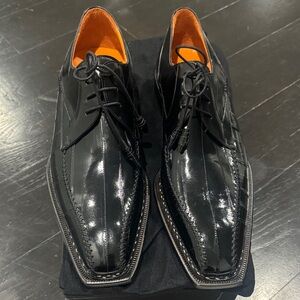 Mezlan Black Leather Men's Dress Shoes